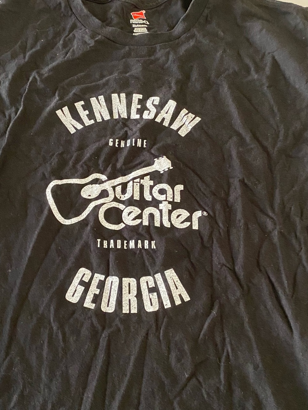 Guitar Center Kennesaw Georgia Black Graphic T-Shirt XL